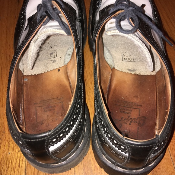 Vintage Gripfast Oxford Black-White wingtip brogue - Picture 4 of 8